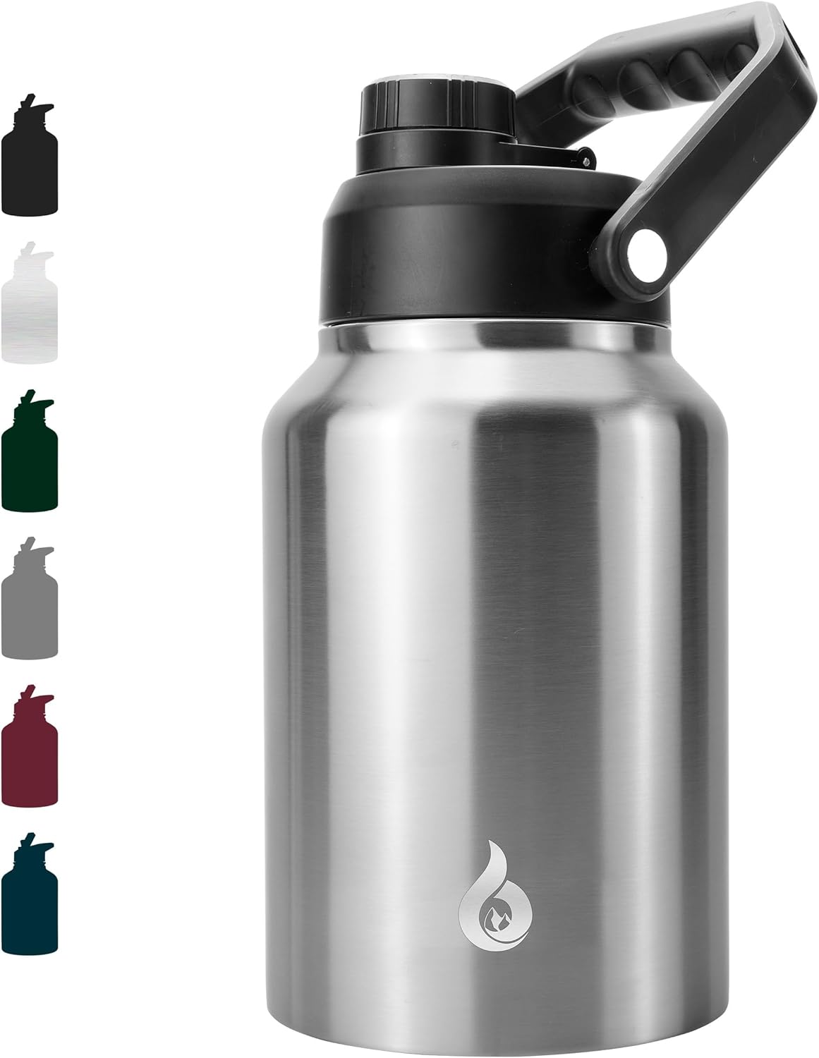 Detalle de BJPKPK 64 oz Insulated Water Bottle – Half Gallon Stainless Steel Jug with Ergonomic Handle