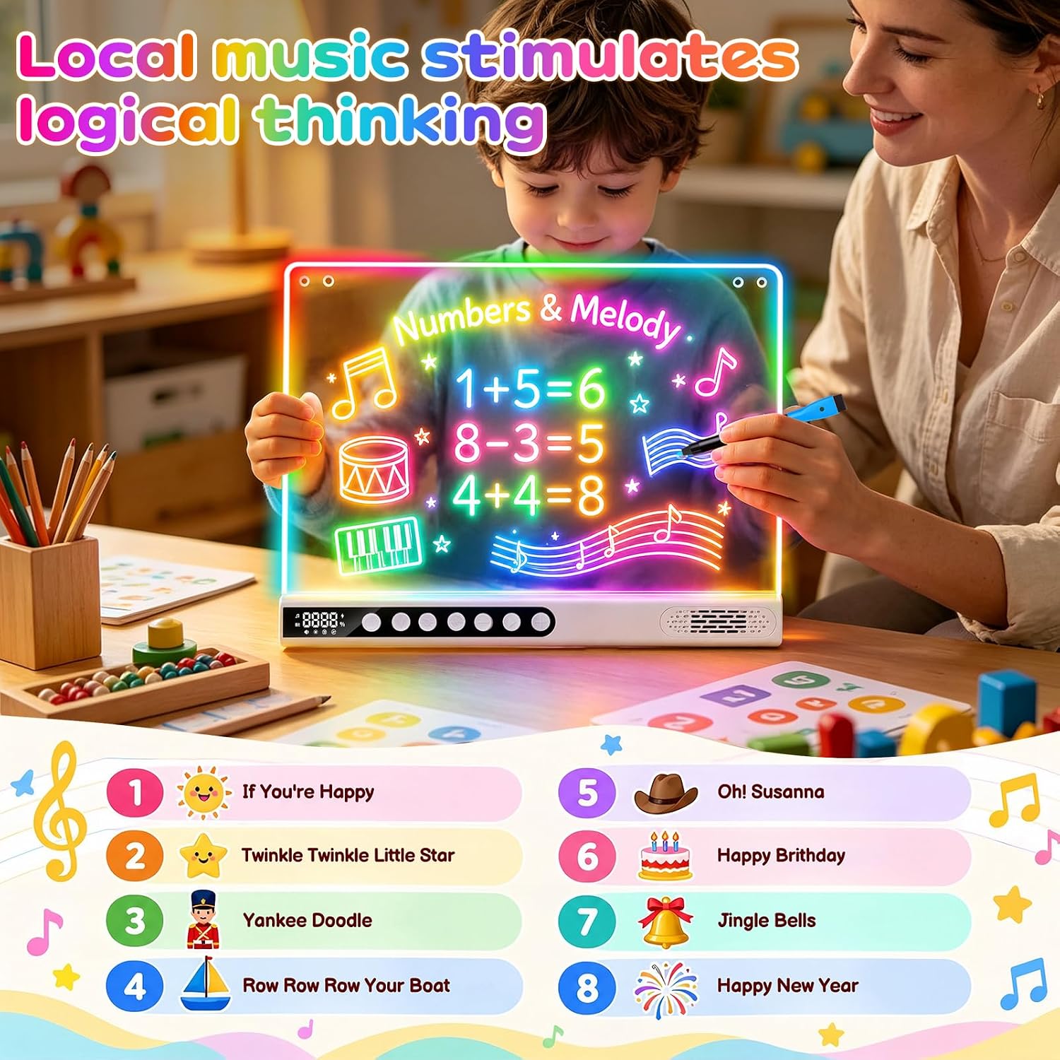 Detalle 2 de Lumiboard LED Drawing Board, 16-inch