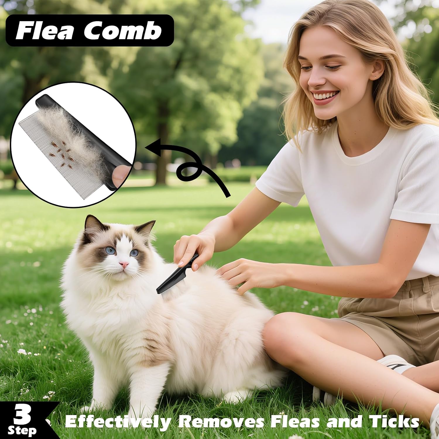Detalle 2 de Augwind Pet Grooming Kit 3-Piece