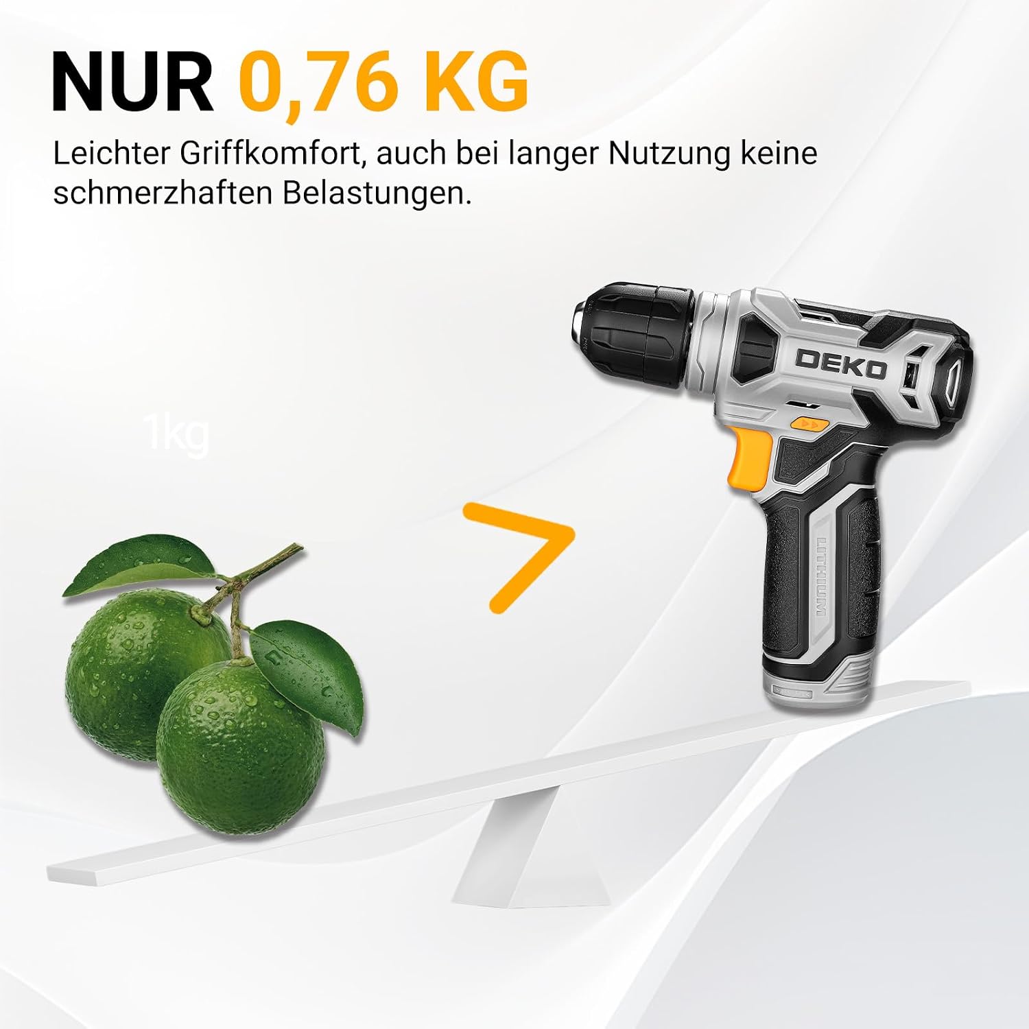 Thumbnail 4 de Werkzeugkoffer DEKO 126-teilig 8V Akkuschrauber