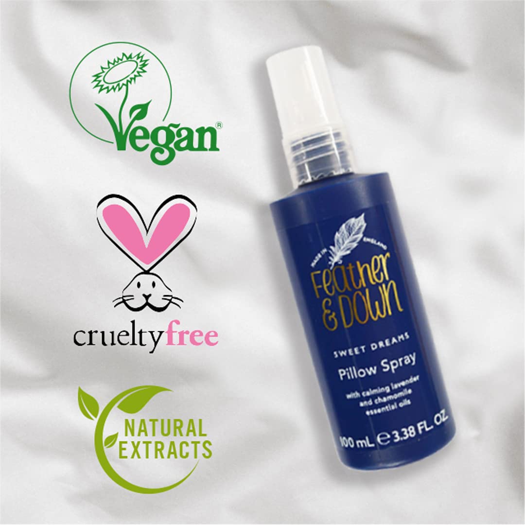 Thumbnail 6 de Feather & Down Geschenkset „Straight to Sleep“ – Kopfkissenspray (50 ml) & Bodylotion (50 ml) mit Lavendel & Kamille