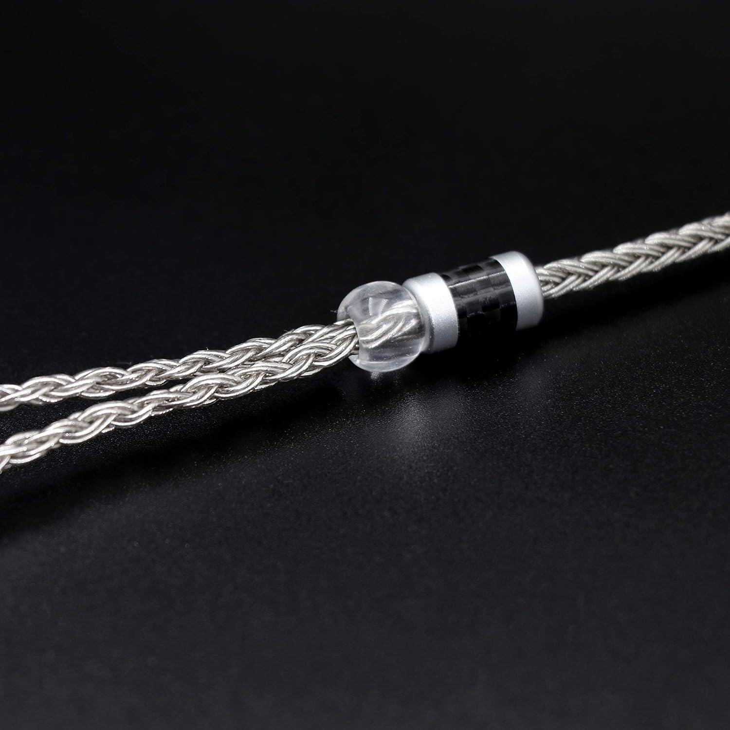 Thumbnail 6 de Tripowin Zonie IEM câble SPC argenté 16 brins (1,25 m) pour écouteurs avec 2 broches 0,78 mm ou 4,4 mm