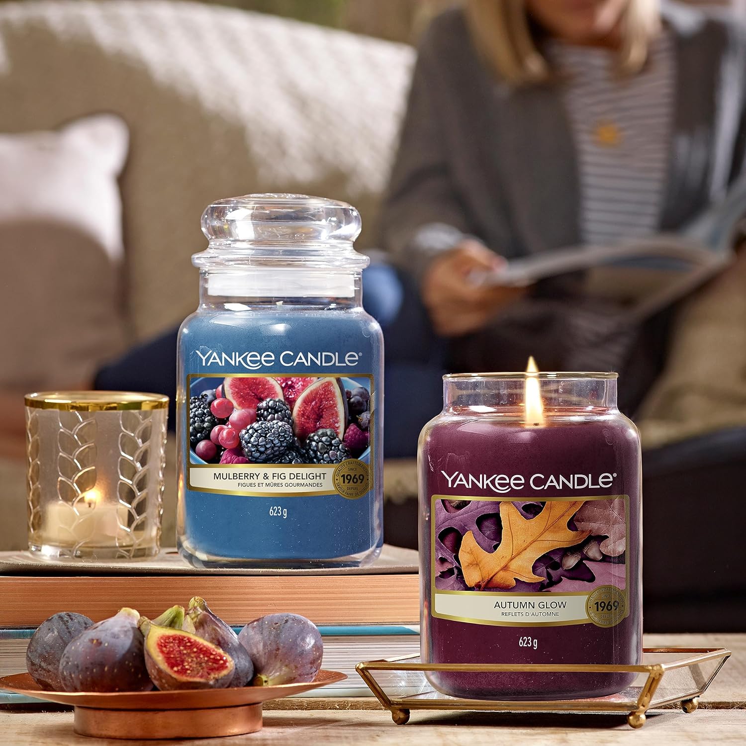 Thumbnail 5 de Yankee Candle bougie parfumée Figues et mûres gourmandes – format jarre, longue durée