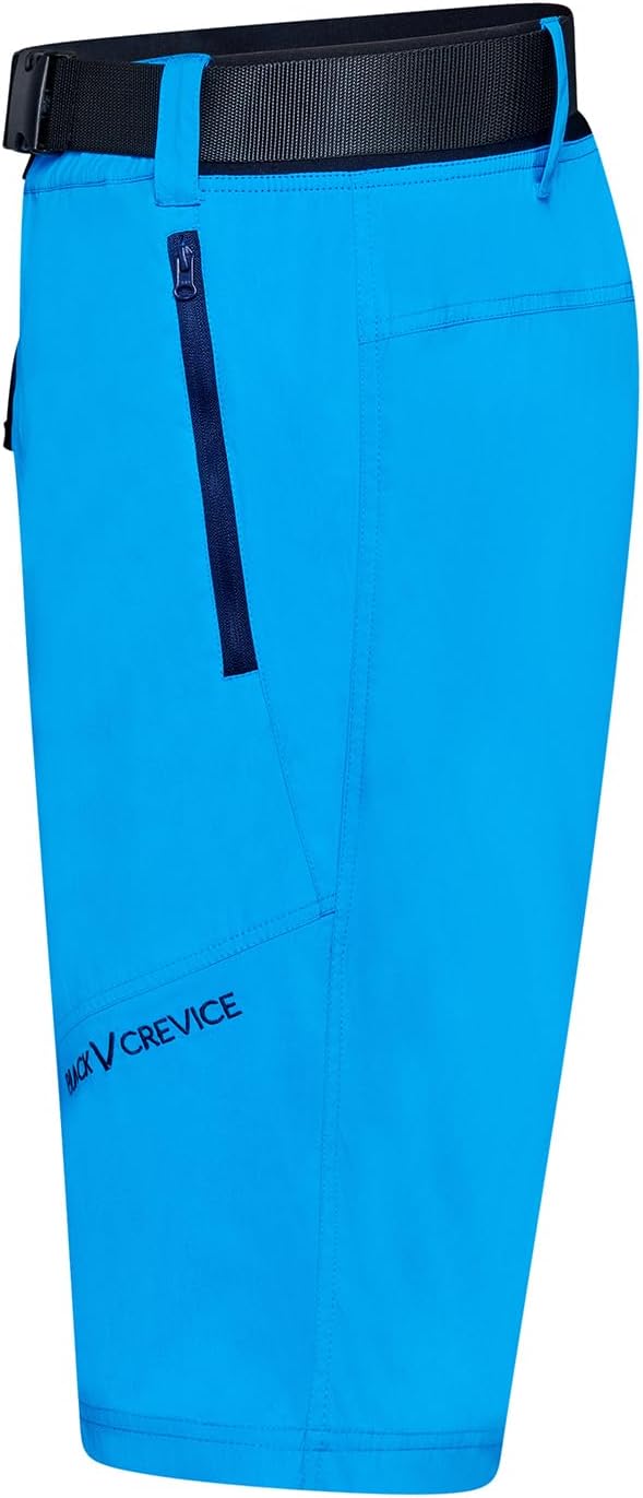 Detalle de Black Crevice Pantalon de randonnée court pour homme – Nylon et élasthanne, imperméable et respirant