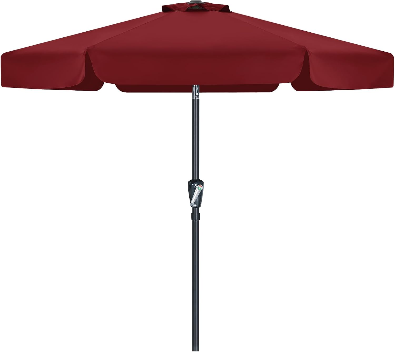 Thumbnail 1 de MasterCanopy Valance 2.3M Patio Umbrella for Outdoor Table in Burgundy