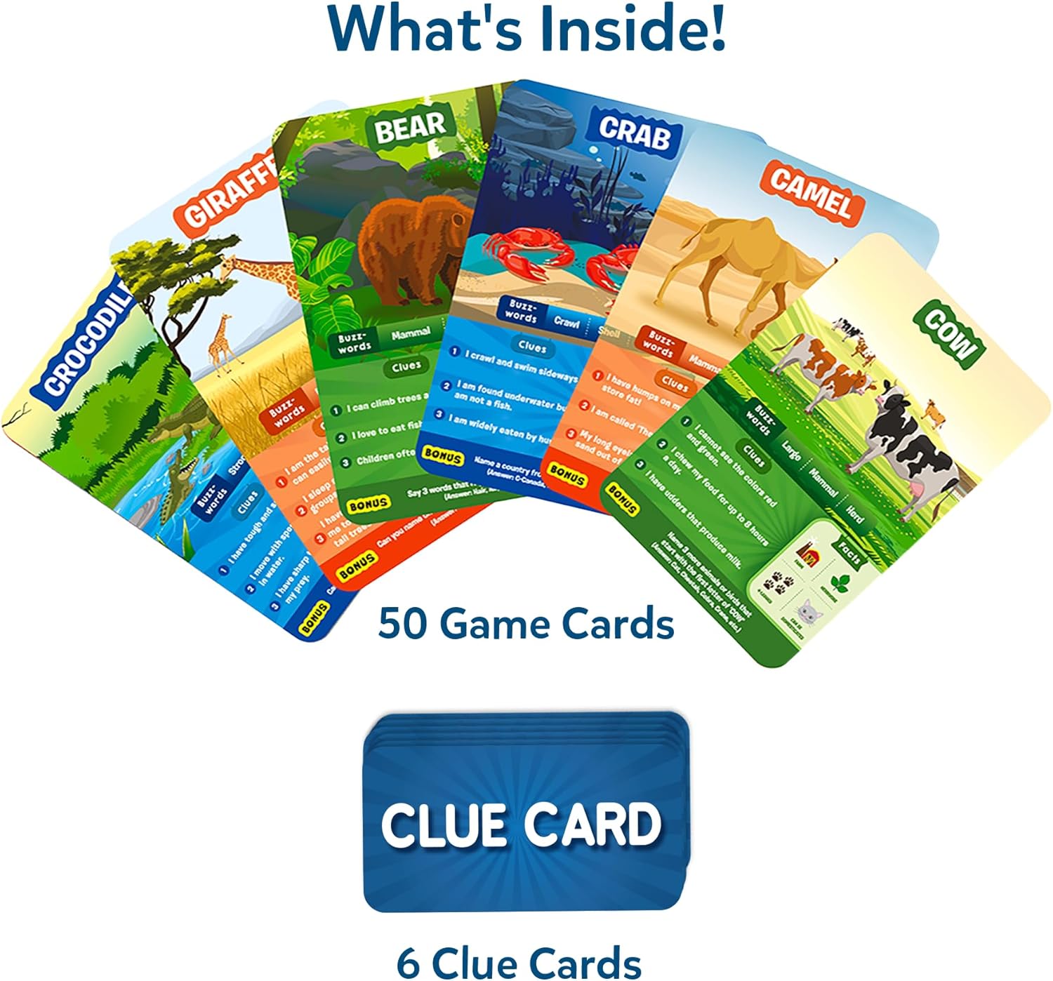 Detalle 2 de Skillmatics Guess in 10 Animal Planet Card Game 🃏