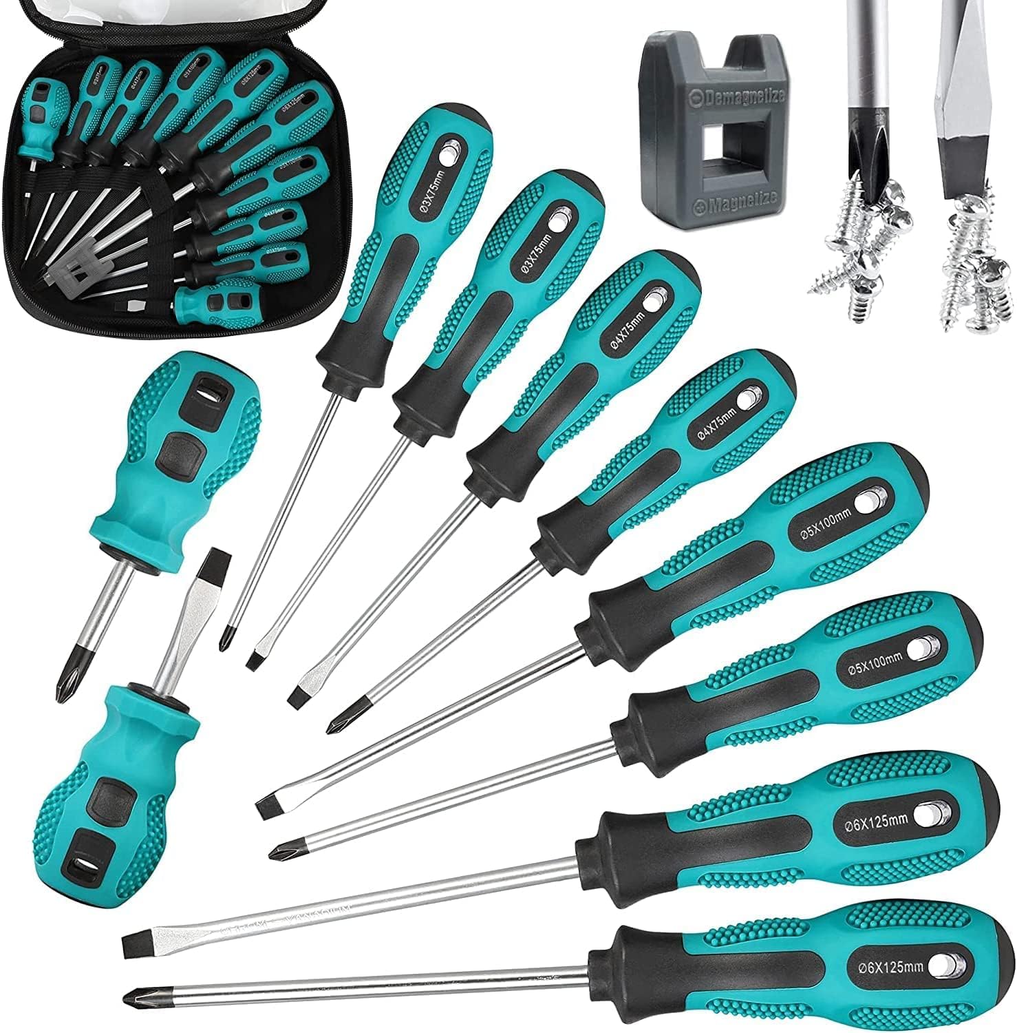 Detalle de YIERSAN WAIZHIUA 11-Piece Screwdriver Set