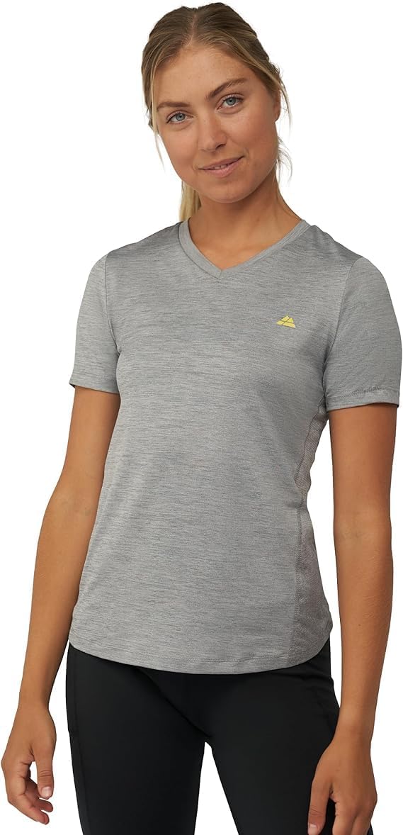 Detalle de DANISH ENDURANCE T-Shirt Sport Technique Femme — Ultra Respirant, manches courtes pour running et fitness
