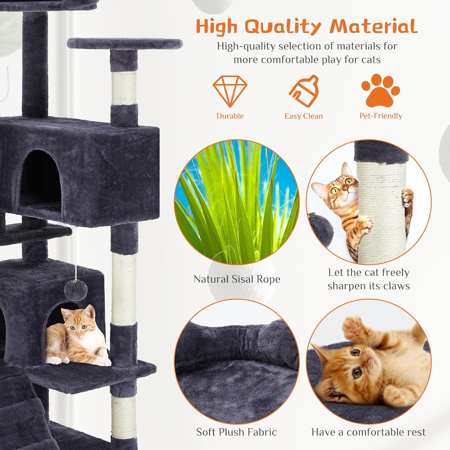 Detalle de Aidoly Cat Tree 54-Inch