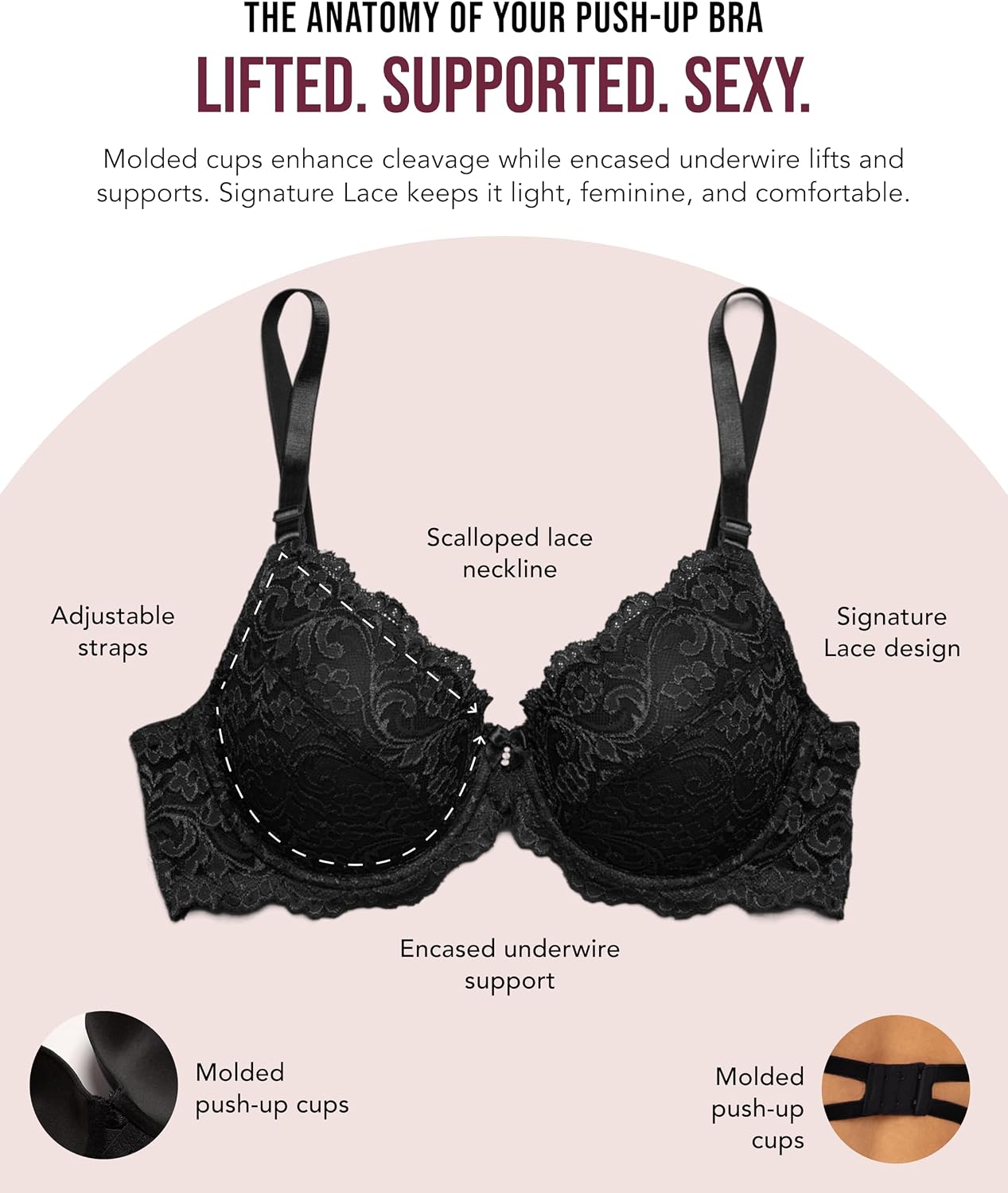 Thumbnail 4 de Smart & Sexy Signature Lace Push-up Bra 2-Pack 🎀