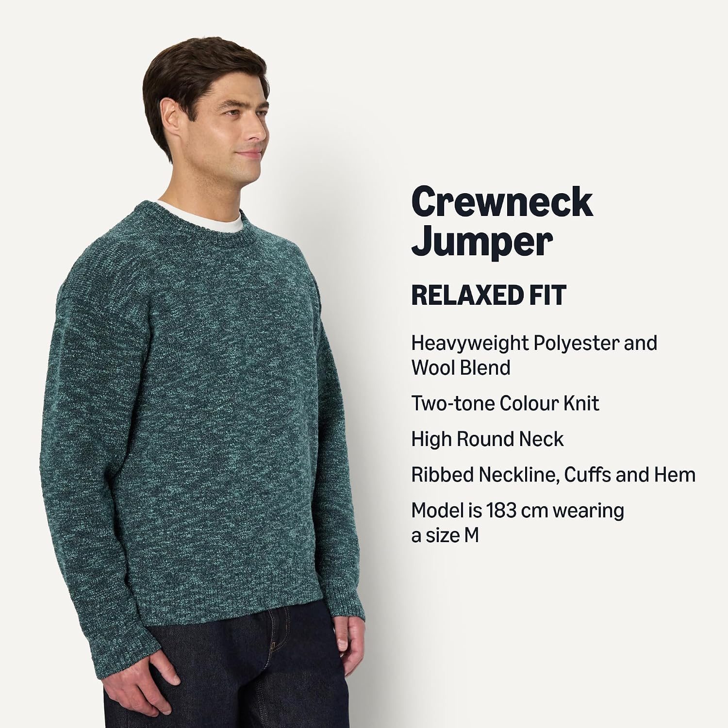 Detalle 2 de Amazon Essentials Relaxed-Fit Heavyweight Jumper