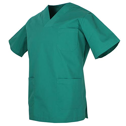 Detalle de MISEMIYA Casaca Unisex Ref.817 (L, Verde) para médico, enfermería y servicios de hostelería