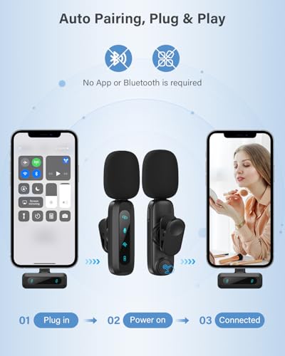 Detalle de Wireless Lavalier Microphone for iPhone, iPad, Android Phone by WARM BOX