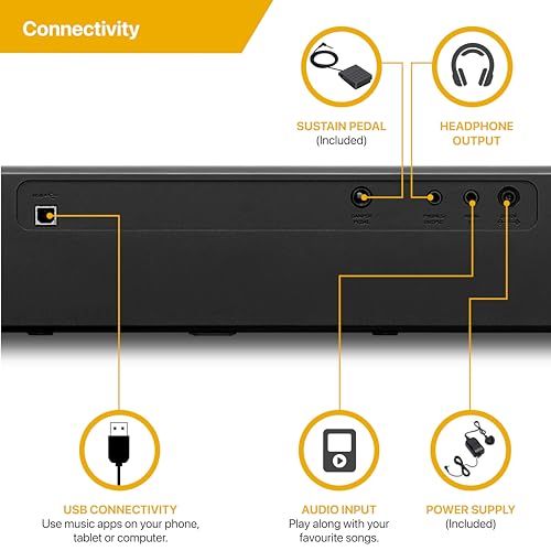 Detalle 2 de Casio CDP-S110BK: Pianoforte digitale a 88 tasti pesati in nero, compatto e versatile