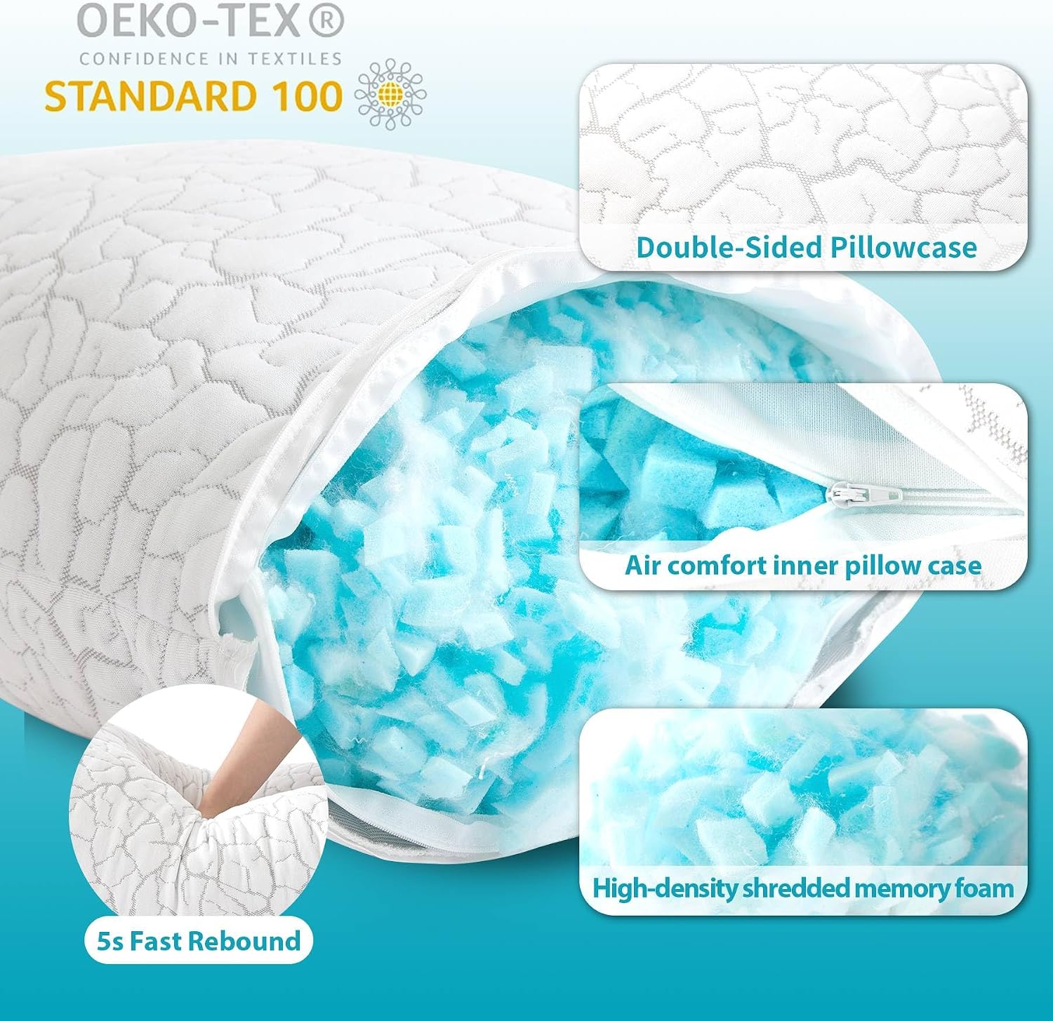 Thumbnail 3 de WGAKCED Cooling Pillows 2 Pack
