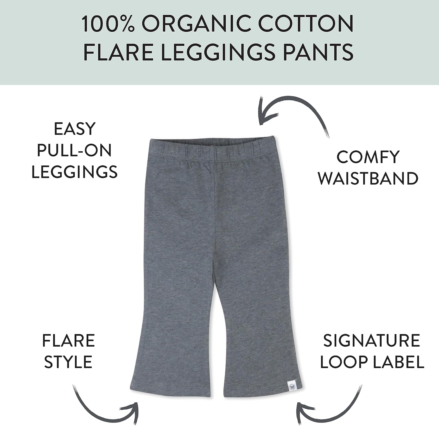 Detalle 2 de HonestBaby Baby-Girls Multipack Leggings: Organic Cotton, Soft & Versatile