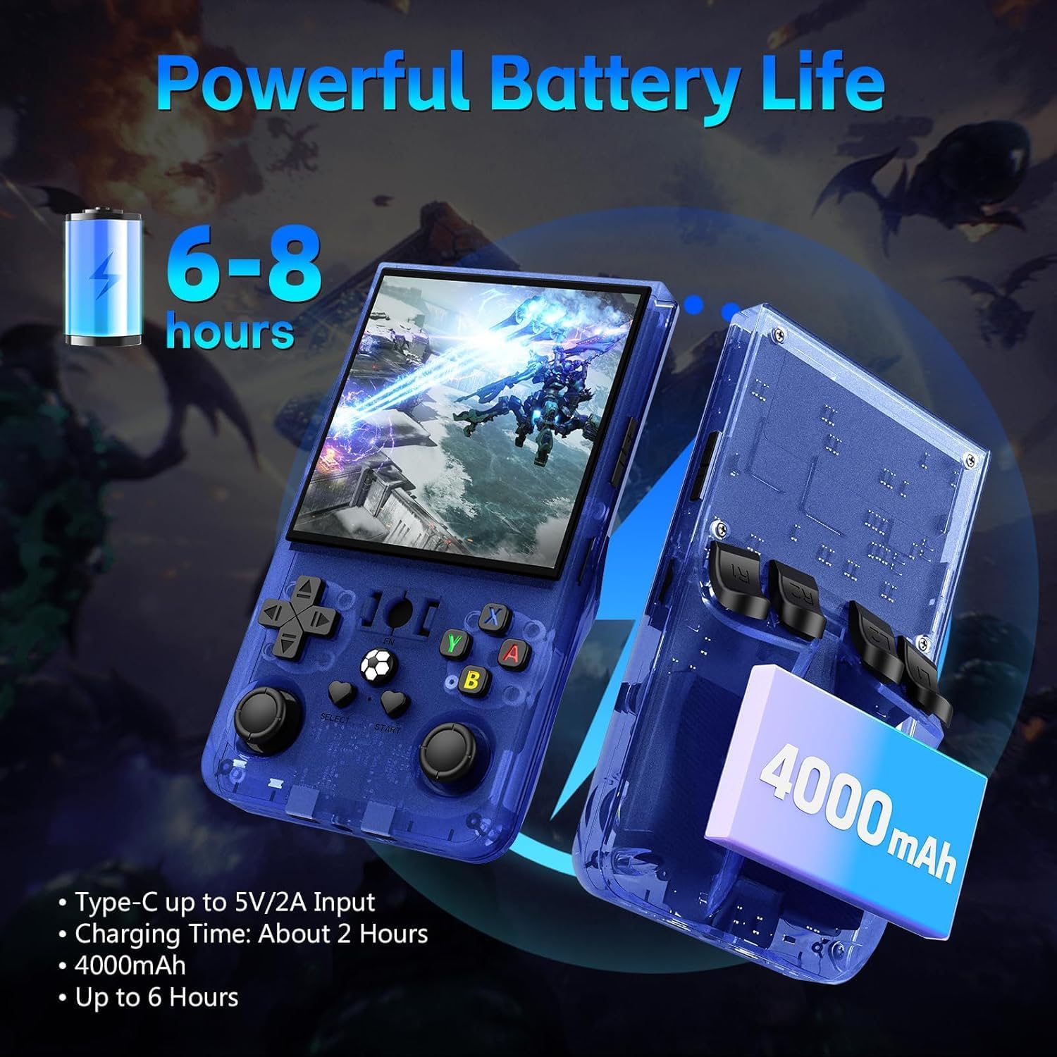 Thumbnail 2 de R36MAX Handheld Game Console: Retro Gaming on the Go with 64GB and Open Source Linux