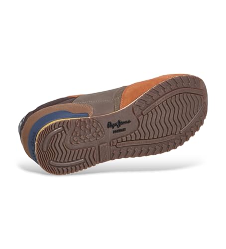 Detalle 2 de Pepe Jeans Zapatillas London Brick de piel marrón