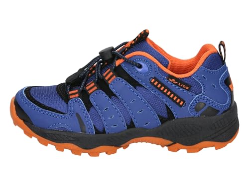 Detalle 2 de Lico Fremont: Scarpe da Trekking Unisex per Bambini e Ragazzi (Blu/Nero/Arancione) - Taglia 32 EU