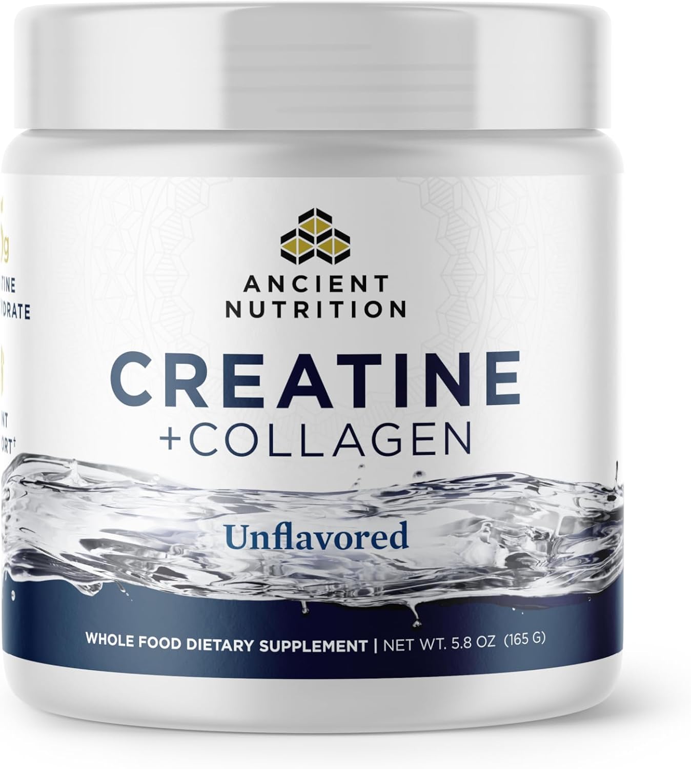 Detalle de Ancient Nutrition 5g Creatine Monohydrate + Collagen Powder for Women