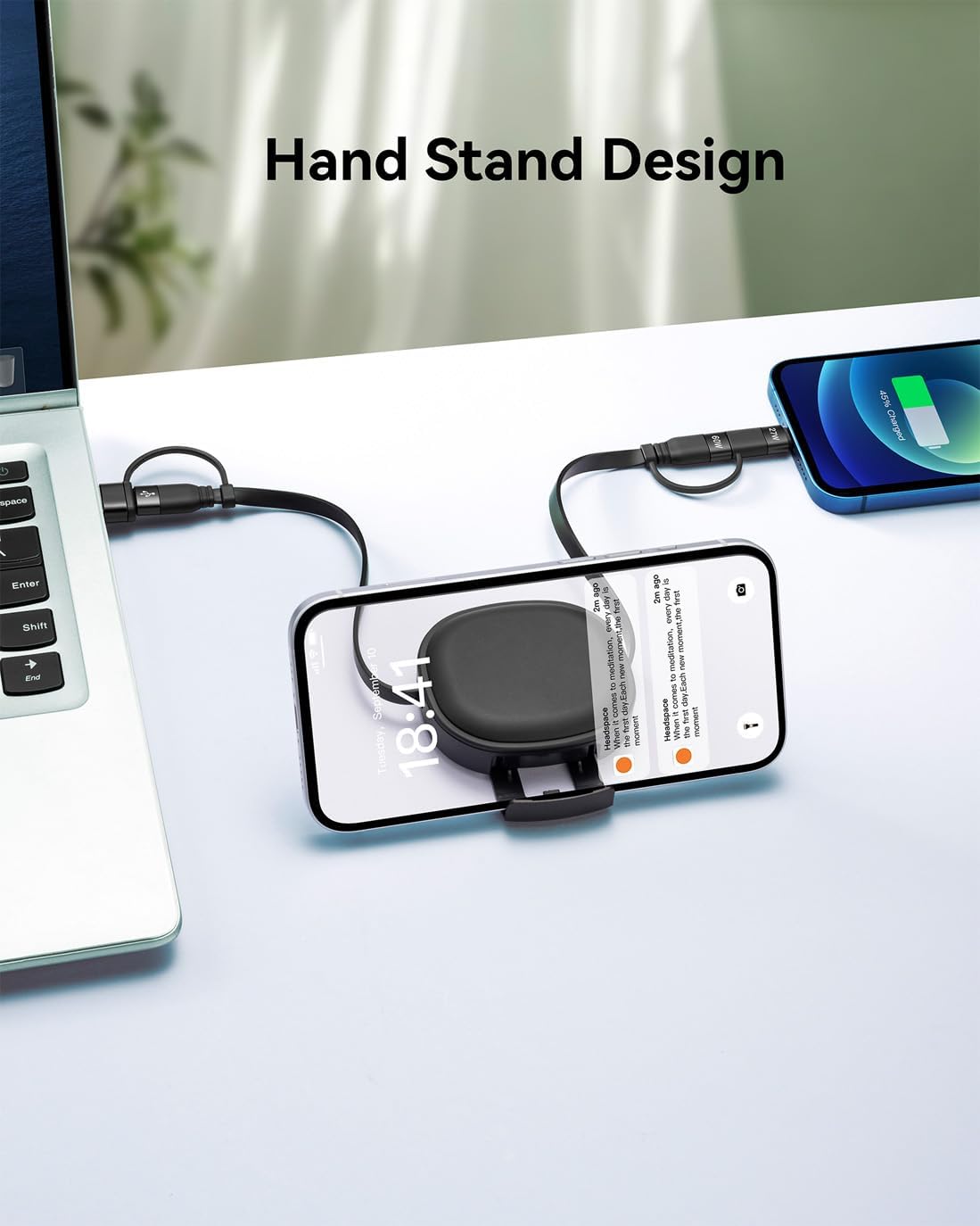 Thumbnail 4 de Minlu 5‑in‑1 Retractable USB Charging Cable 60W 🔌