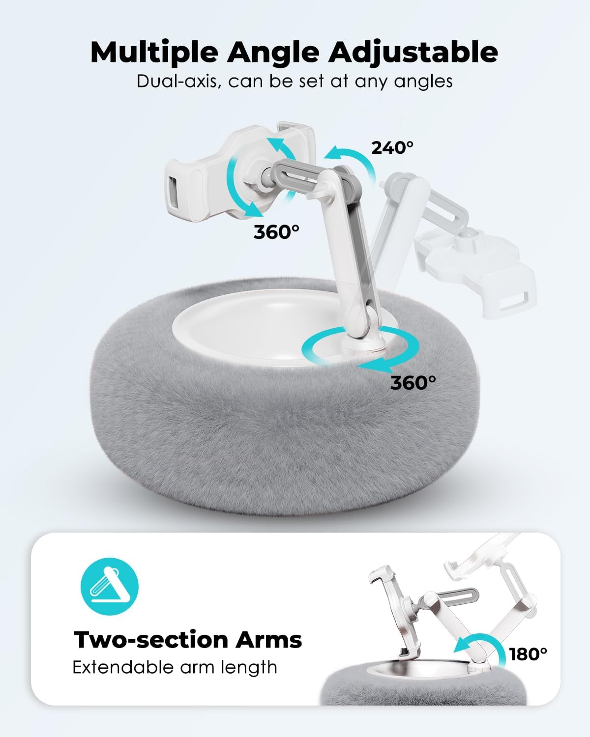Detalle 2 de Viozon Tablet Stand with Pillow — 360° adjustable