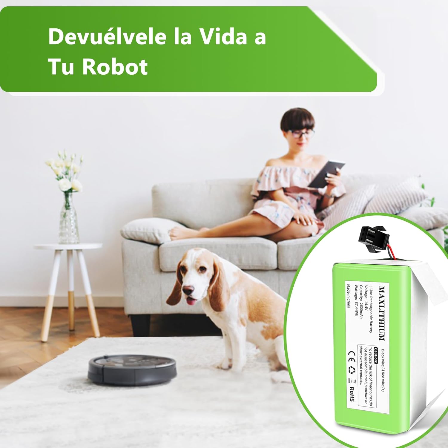 Thumbnail 5 de Batería 14.4V 2600mAh para Conga y Robovac