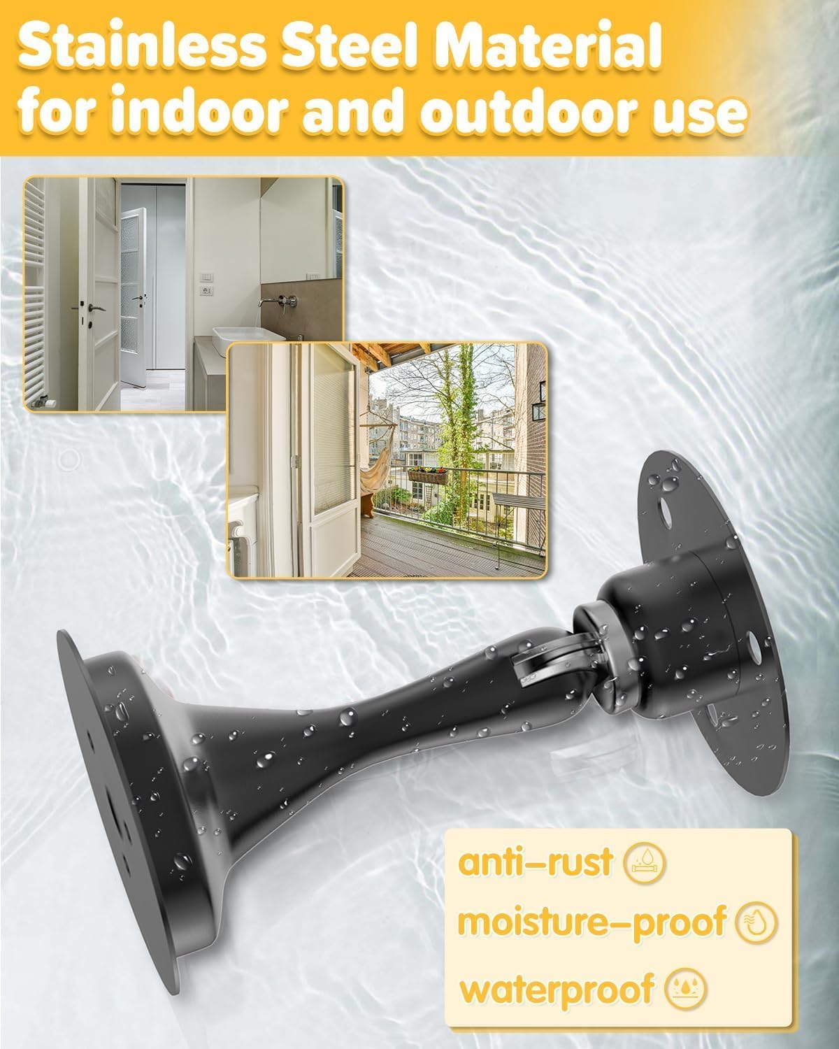 Thumbnail 5 de Magnetic Door Holder - Wall or Floor Mounted Stop for Patio, Indoors & Outdoor (1 Pack) by HELEMAN