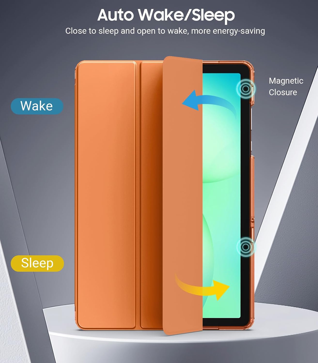 Thumbnail 5 de TiMOVO Case for Samsung Galaxy Tab A11+ Plus / A9+ Plus 11 Inch (2025/2023) – Slim TPU Translucent Frosted Back Case with Auto Wake/Sleep and Stand