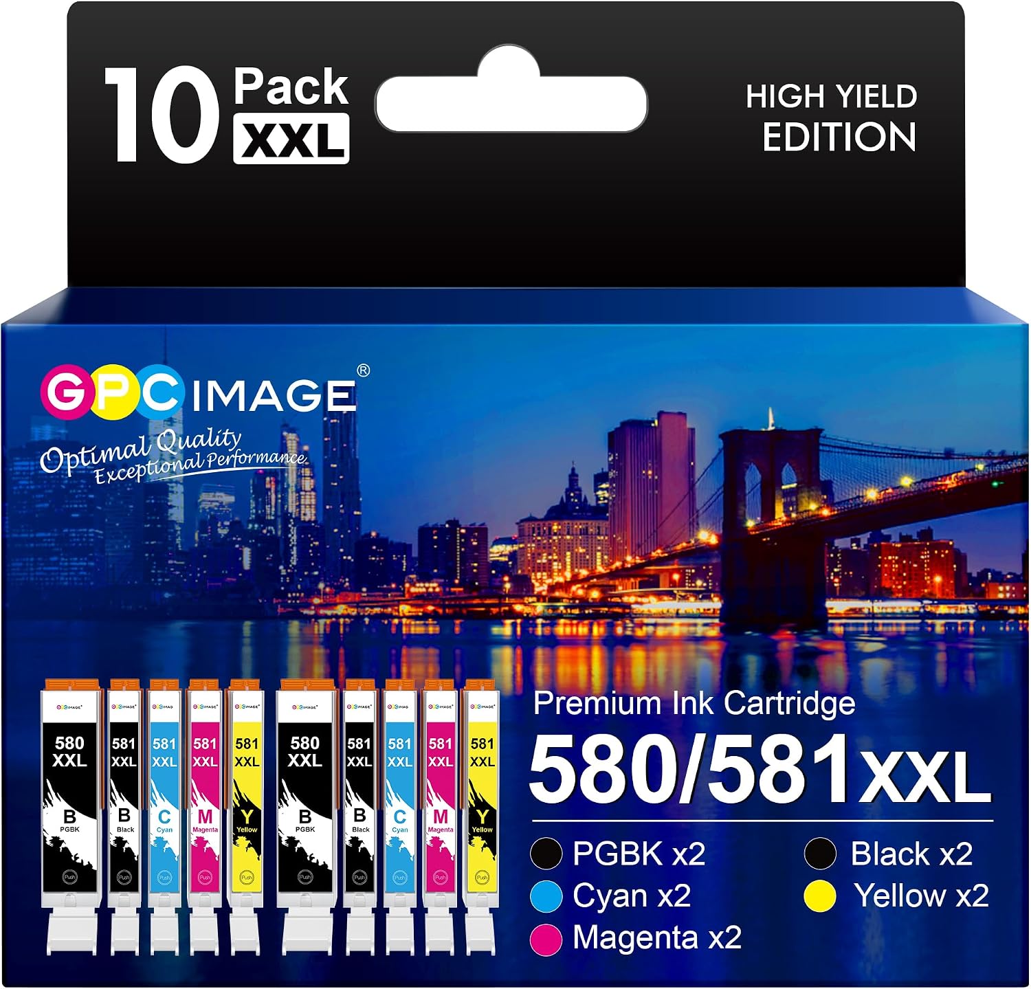 GPC IMAGE CLI-581/PGI-580 XXL Druckerpatronen 10er