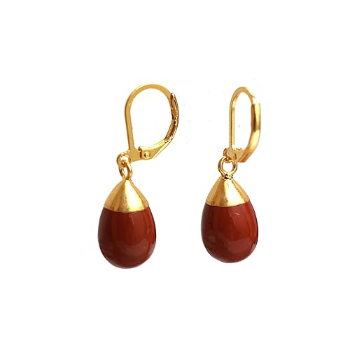 Thumbnail 6 de GEMPIRES NATURE’S TREASURE Natural Gemstone Drop Dangle Earrings, Red Jasper