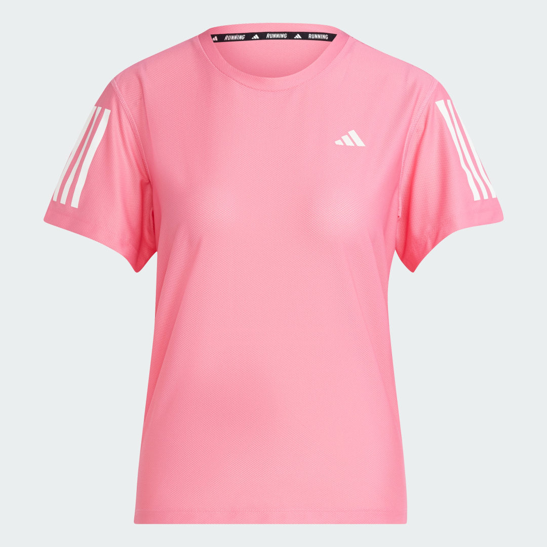 Detalle 2 de Camiseta Own The Run de Adidas – Rosa