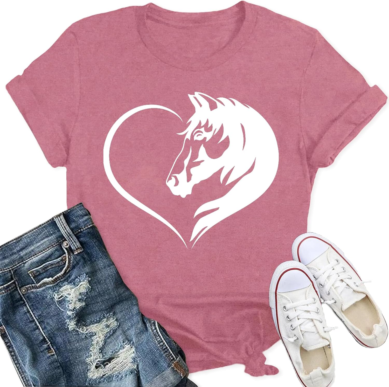 Detalle de Qskall horse T shirt, 60% polyester