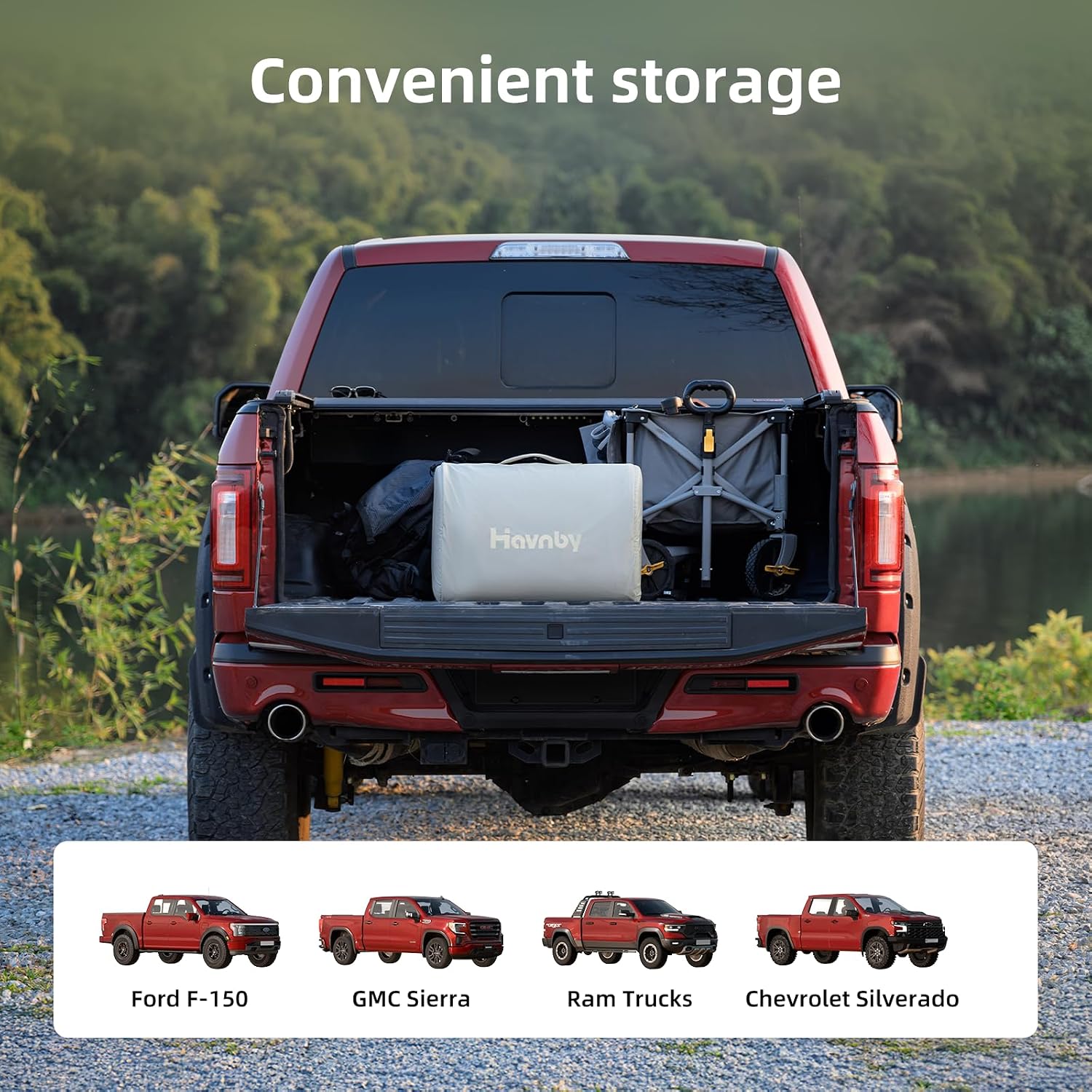 Thumbnail 6 de Havnby SnugNest H-PTRSM-SA-US Ford Pickup Rear-Cab Mattress with Built-In Pump