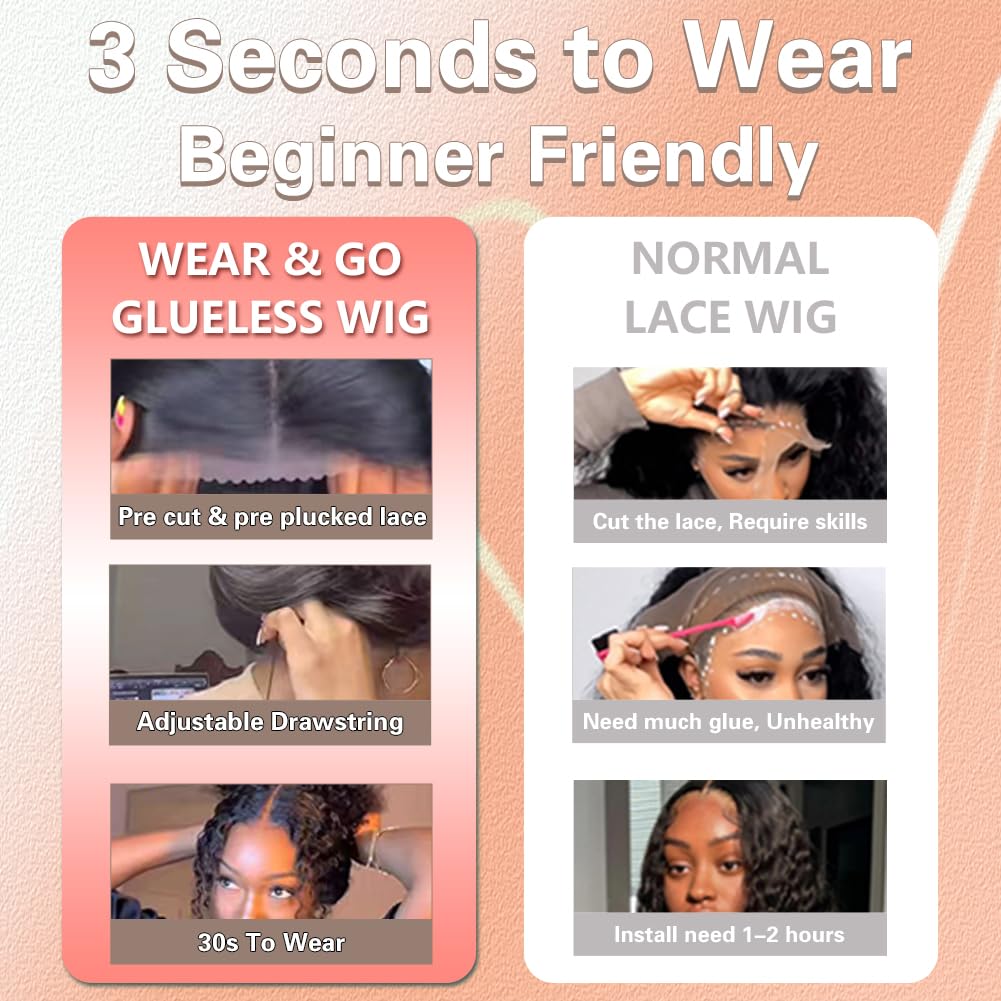 Thumbnail 3 de Lemiva 7x5 Balayage Glueless Deep Wave Wig, 26" HD Lace Front, Pre-Plucked & Pre-Cut