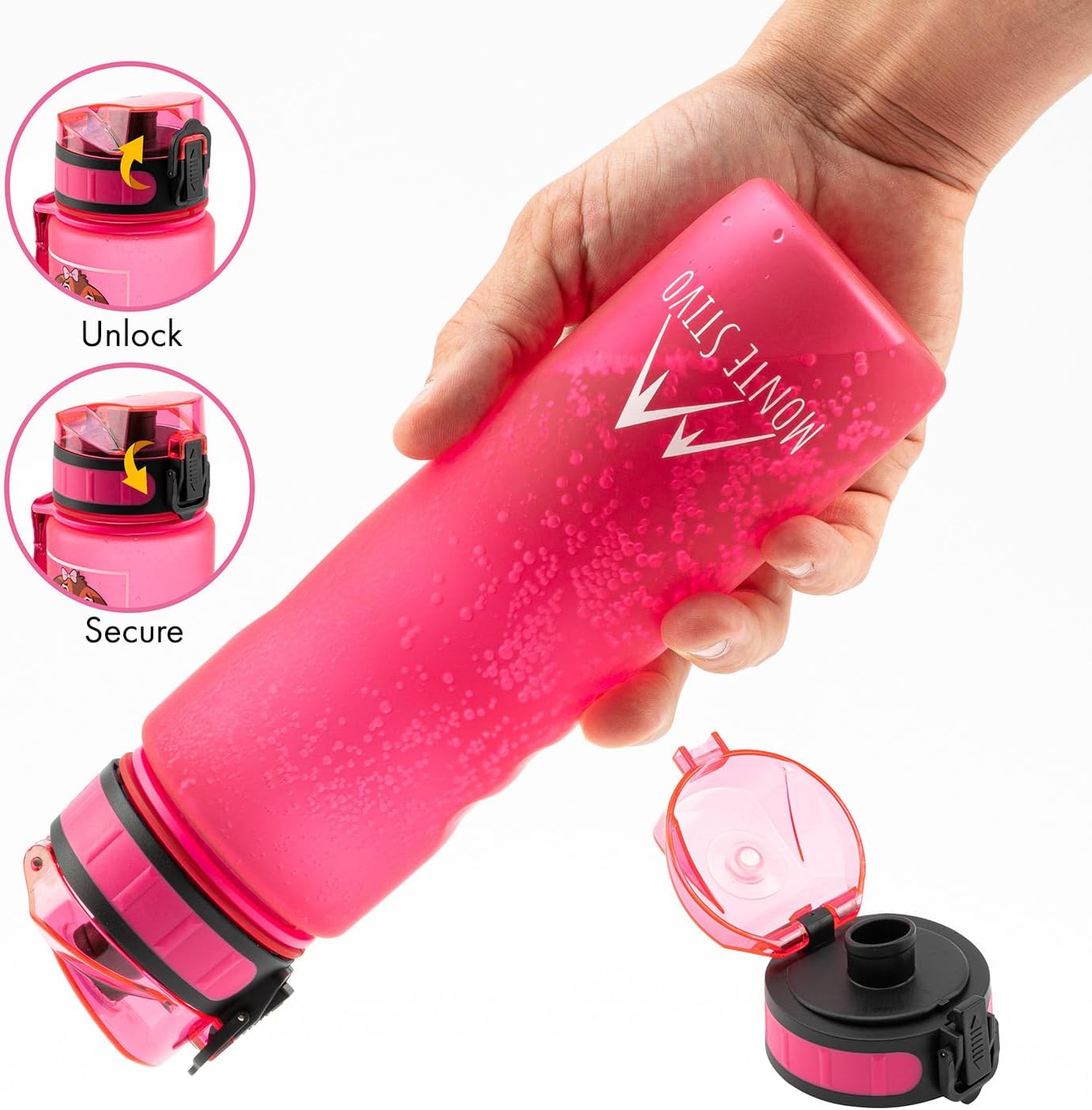 Thumbnail 3 de Monte Stivo® Botella Infantil 600 ml Sin BPA para Escuela y Deporte 🧃