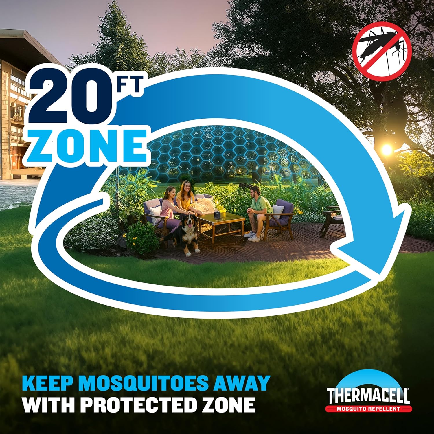 Detalle 2 de Thermacell E-Series Rechargeable Mosquito Repeller — 20ft Protection Zone, Scent Free, with Dock