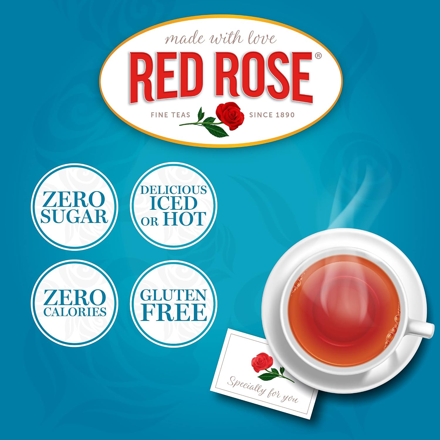 Thumbnail 4 de Red Rose Earl Grey Black Tea, 50 Count