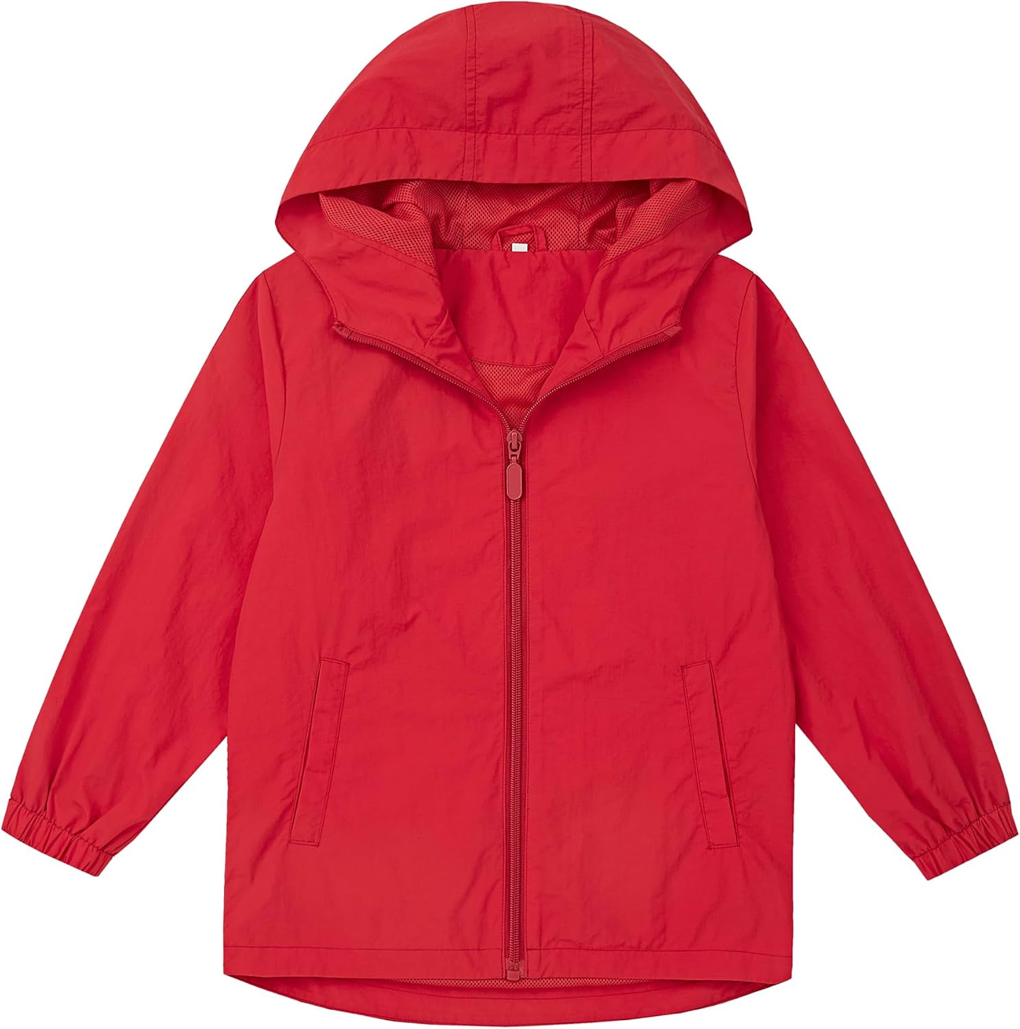 Detalle de EIGIOO Kids’ Hooded Windbreaker, Packable 100% Nylon Rain Jacket