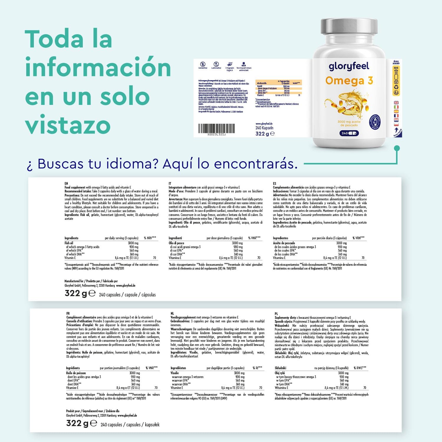 Thumbnail 6 de Omega 3 3000mg Cápsulas Alta Dosis