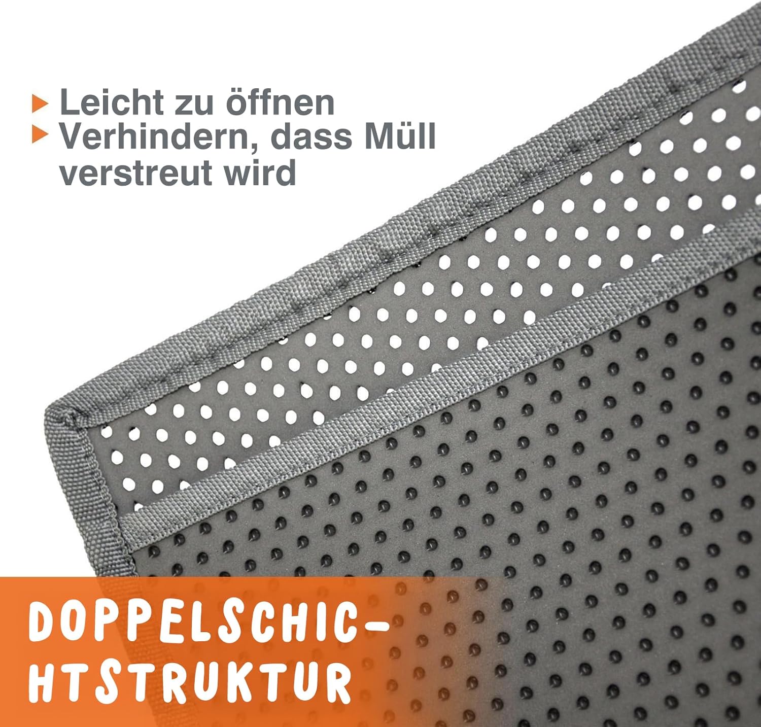 Detalle de Pieviev Katzenklo Matte XXL – rutschfeste, waschbare Unterlage im Waben-Design (89 × 61 cm)