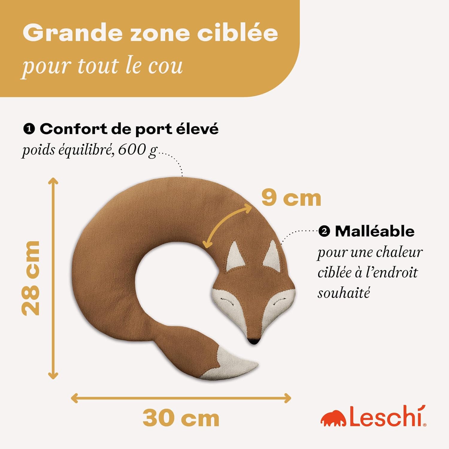 Thumbnail 5 de Leschi Coussin chauffant micro-ondes 100% bio