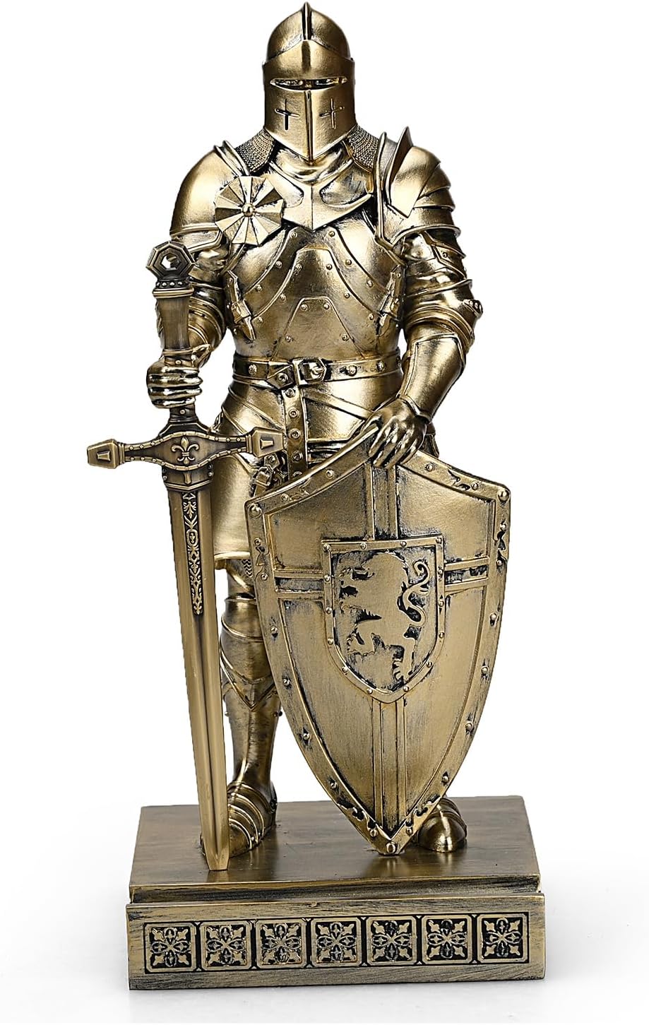 Thumbnail 1 de HDMbigmi King's Guard Ritter-Statue – Bronze Desktop-Ständer, Stifthalter und Briefbeschwerer