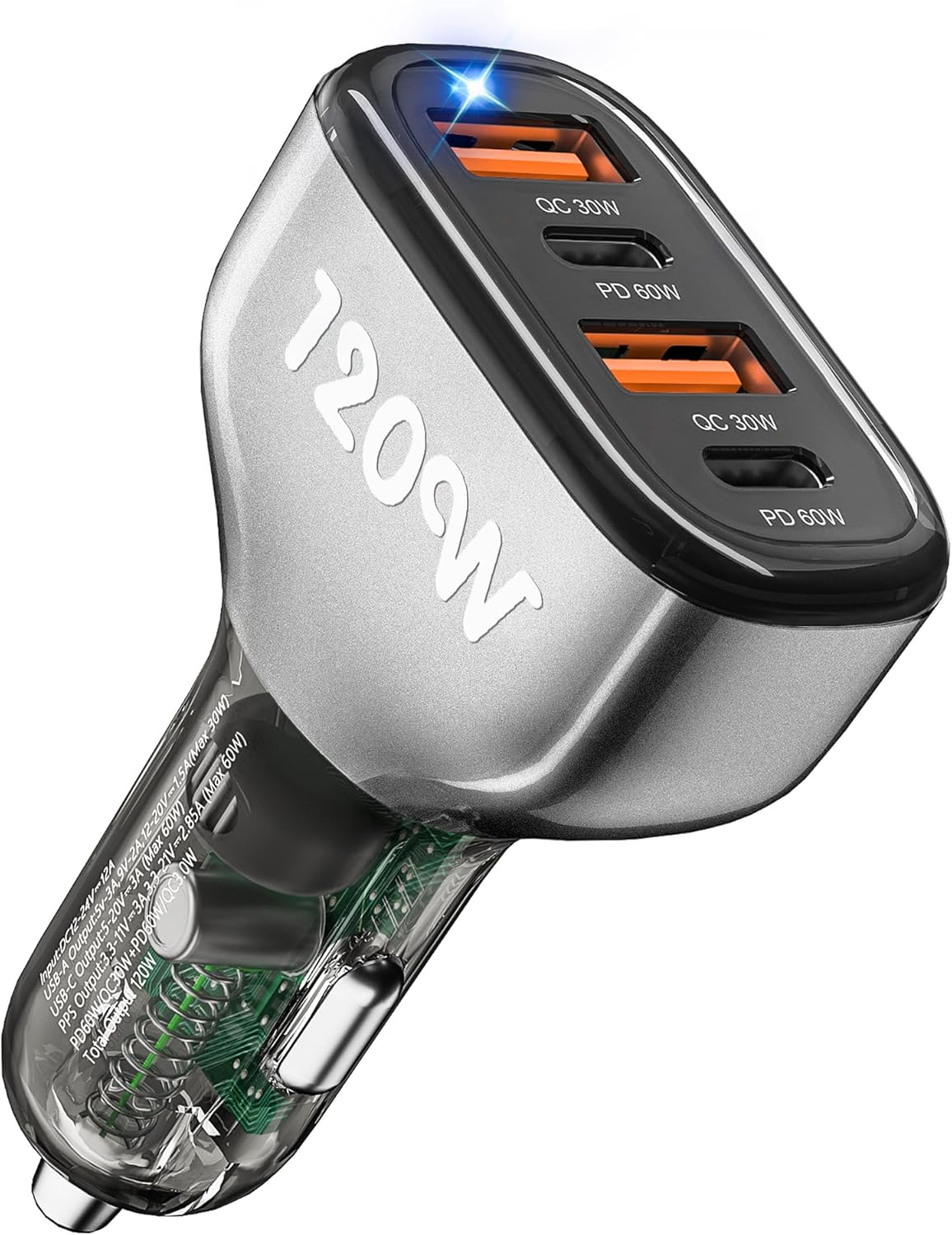 Detalle de SONRU 120W Auto Ladegerät USB C