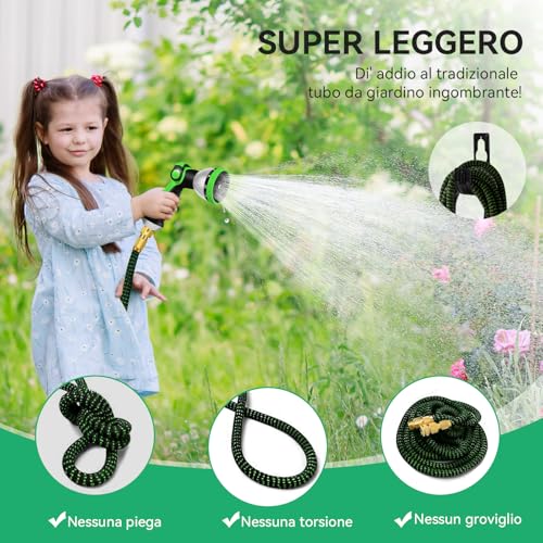 Thumbnail 6 de Yofidra Tubo da Giardino Estensibile 15M/50FT: leggerezza, versatilità e praticità per l’uso quotidiano
