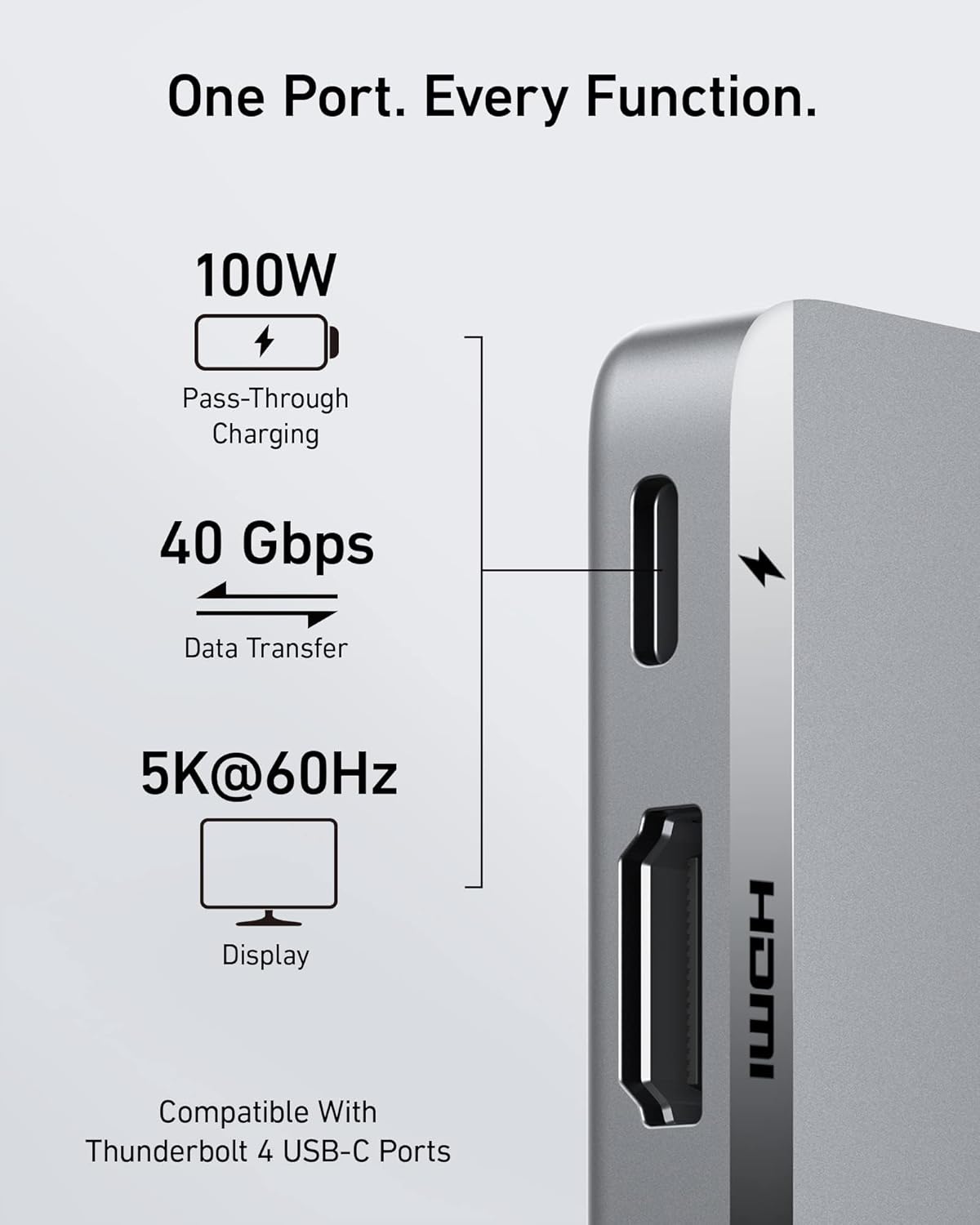 Thumbnail 2 de Anker 547 USB-C Hub para MacBook 💻 7 en 2