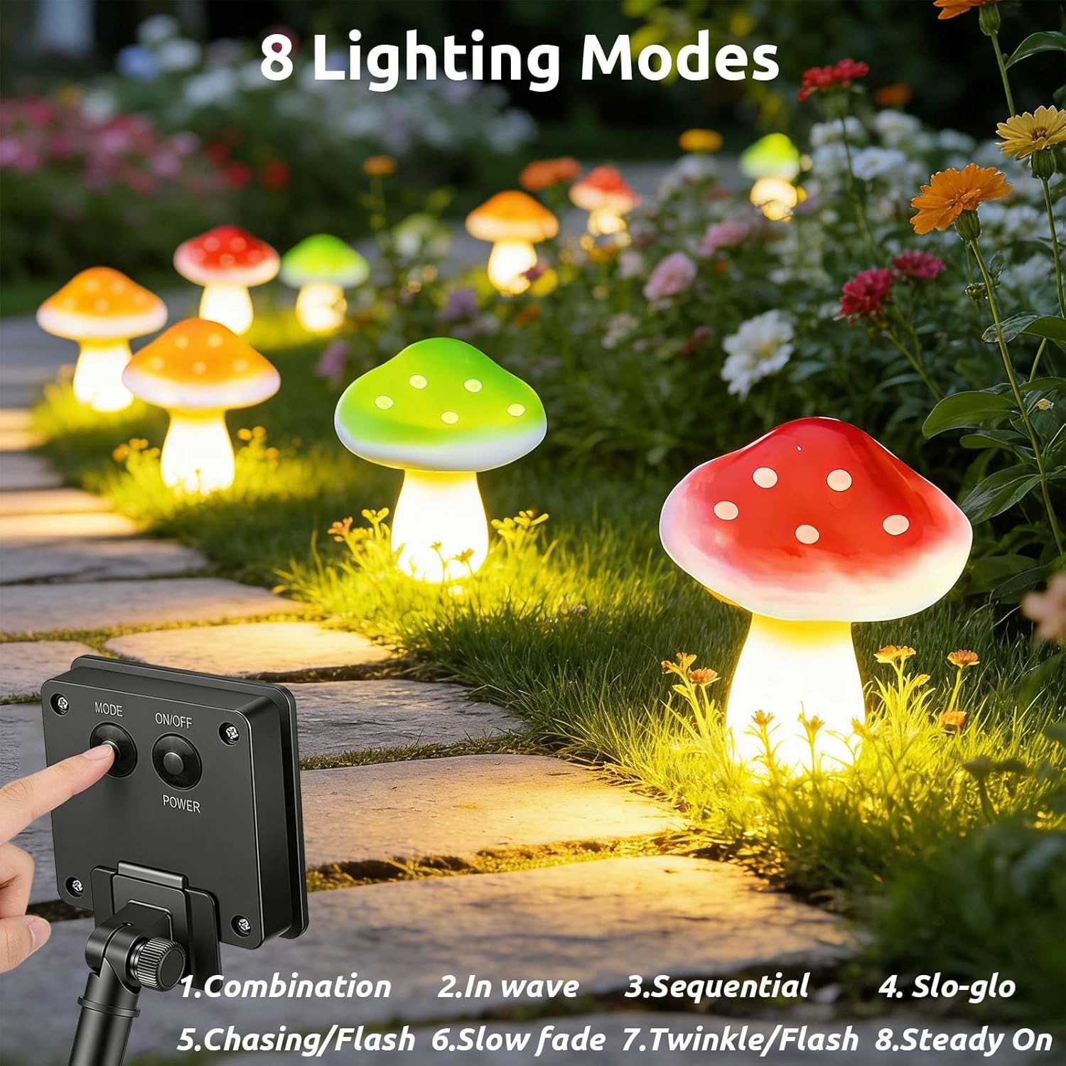 Thumbnail 1 de Joycome Solar Mushroom Lights