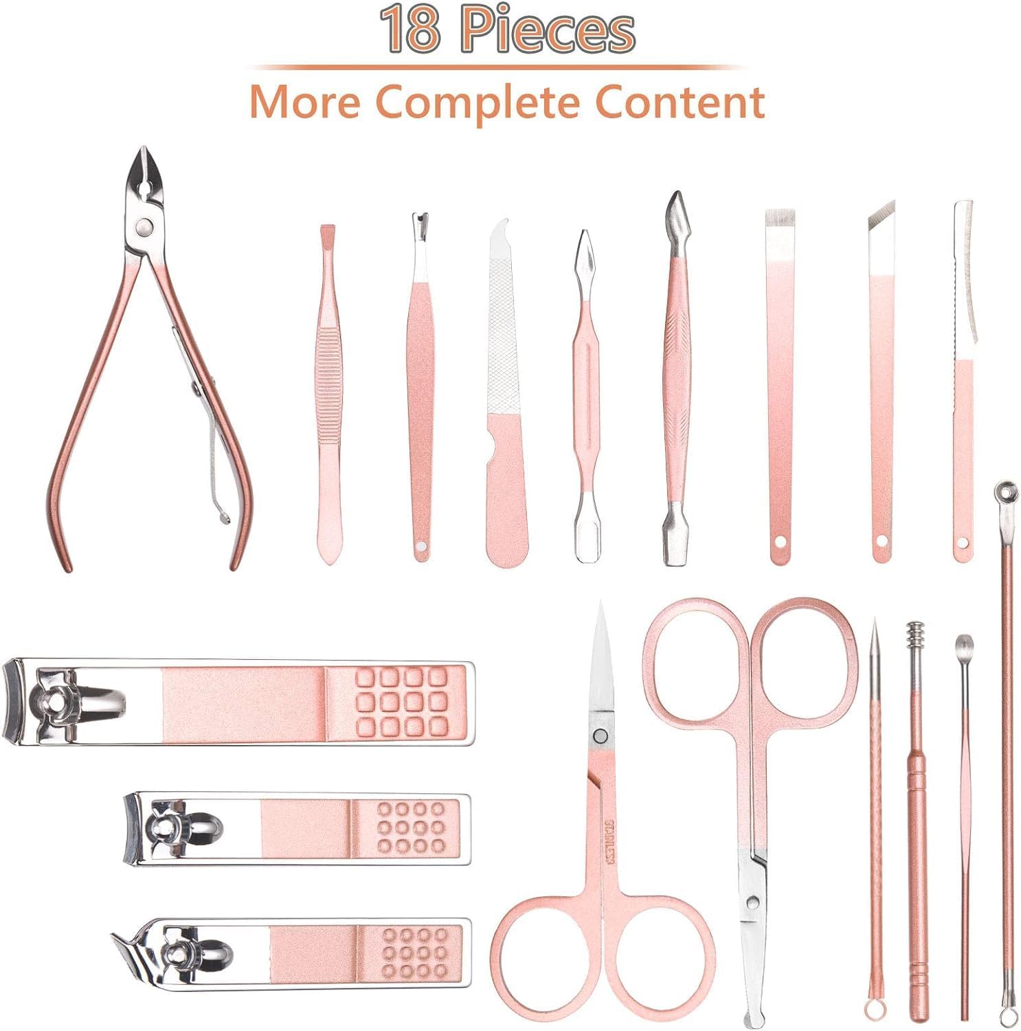 Detalle de URAQT Manicura Pedicura Set 18 piezas