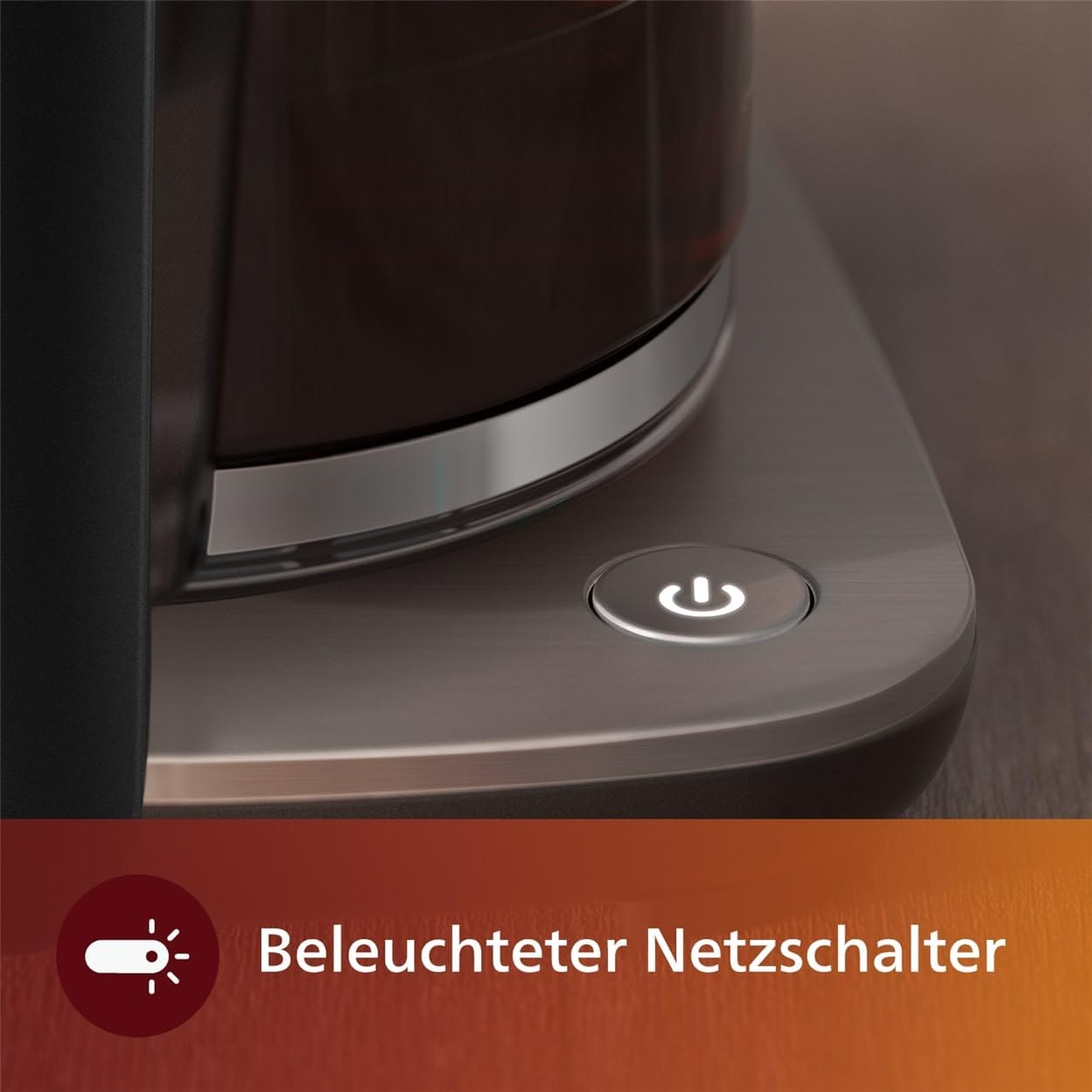 Detalle de Philips Filterkaffeemaschine HD5416/60 – 1,25 l Fassungsvermögen, Aroma-Twister, Boil & Brew, schwarz/silbern