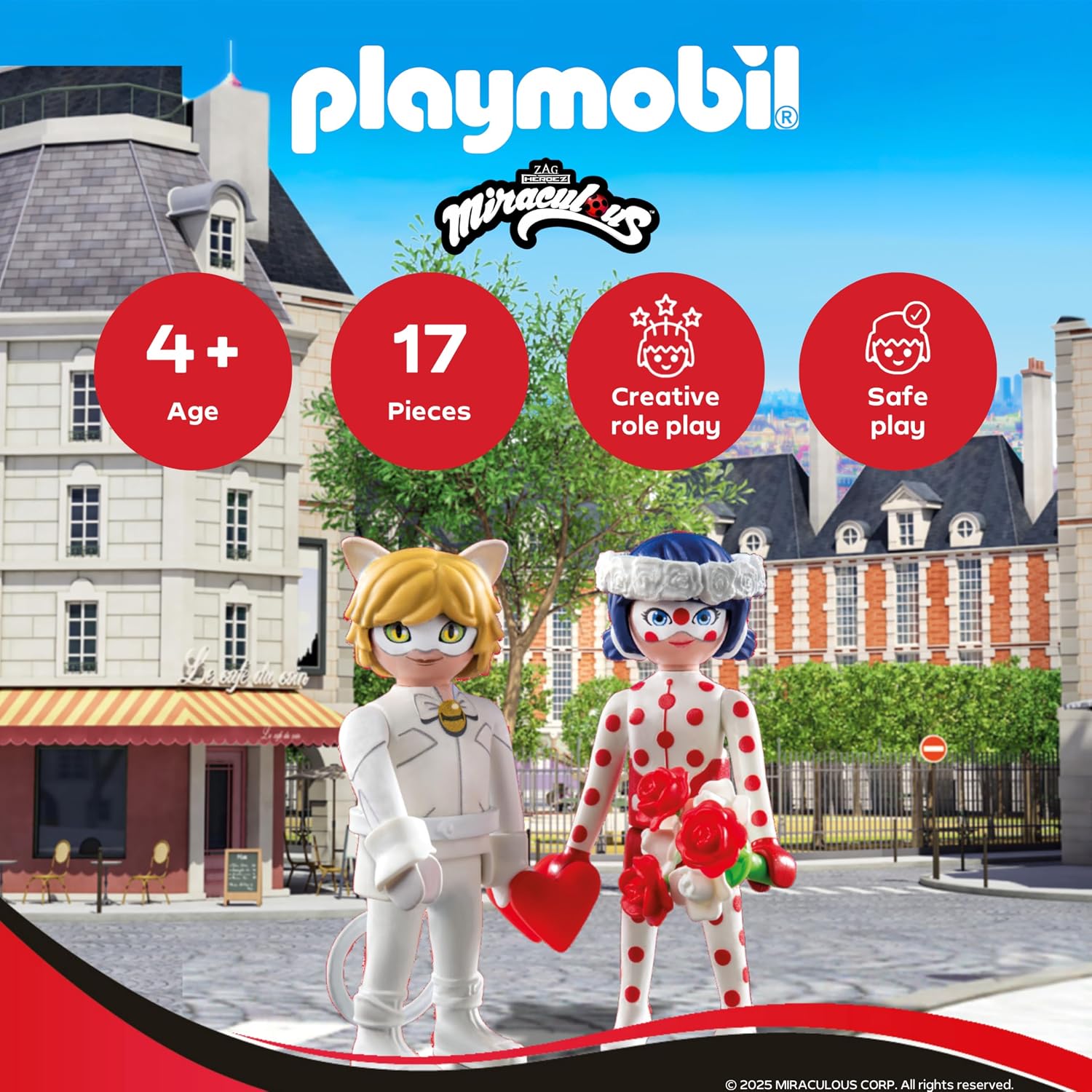 Thumbnail 1 de PLAYMOBIL Miraculous: Coccinelle e matrimonio di Cat Noir – Set 71865, per bambini dai 4 anni